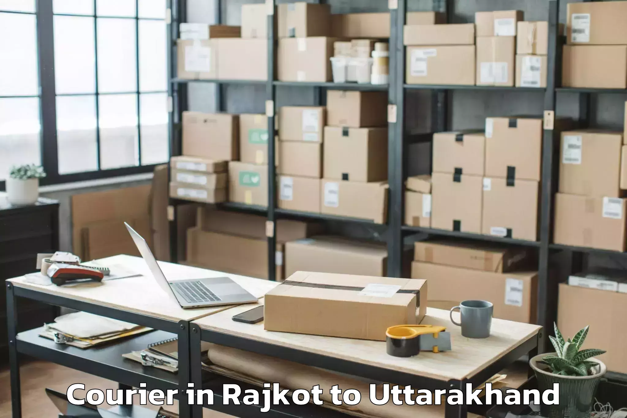 Top Rajkot to Rudarpur Courier Available